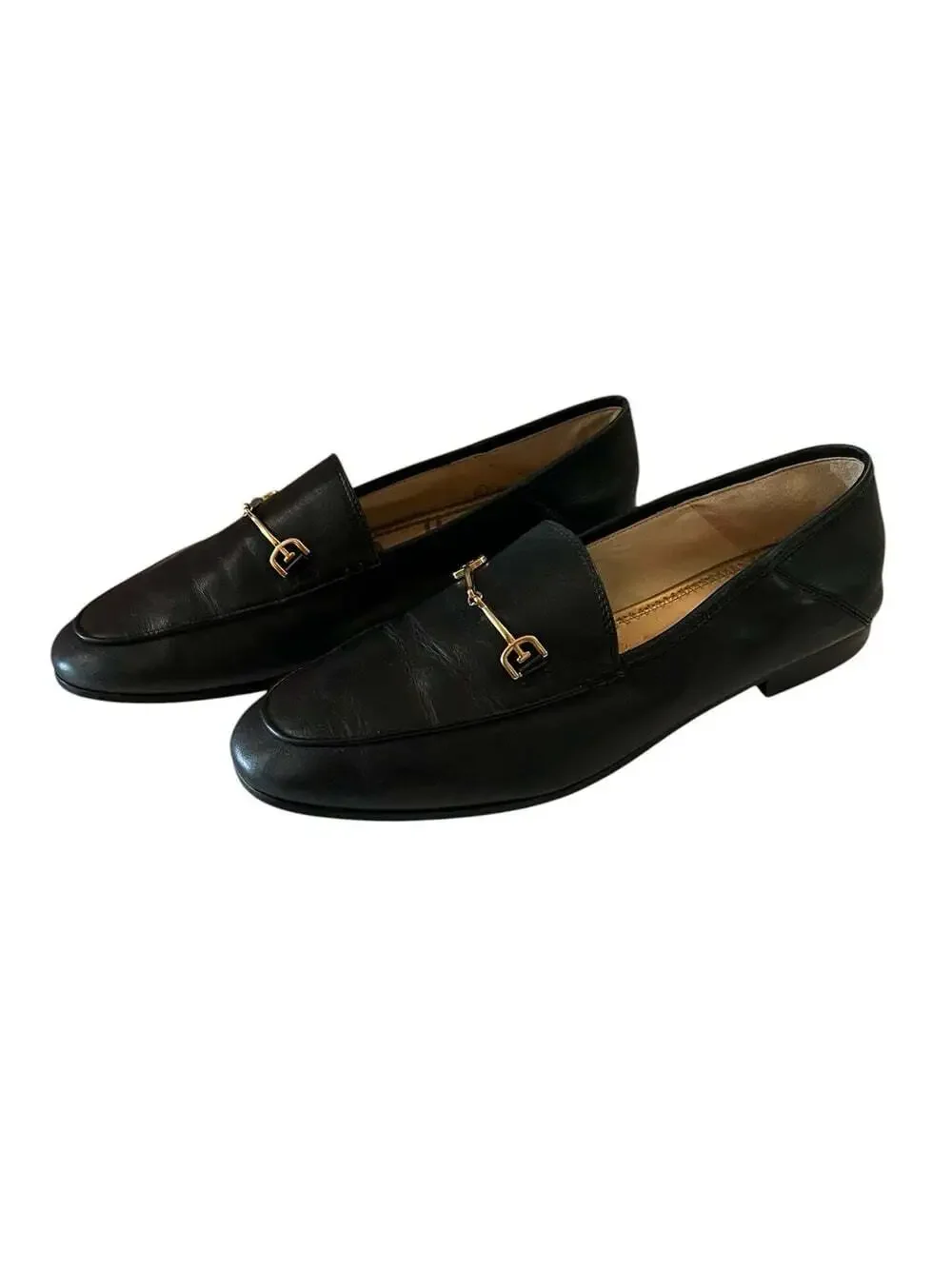 Sam Edelman Black Loraine Horse Bit Preppy Business Office Minimalist Loafers-8 - Picture 4 of 10